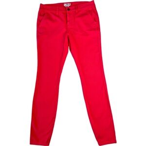 NWT Vineyard Vines Coral Red Utility skinny Pants size 4